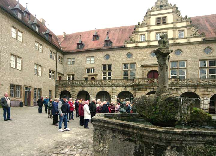 Ansicht des Schlosshofes von innen
