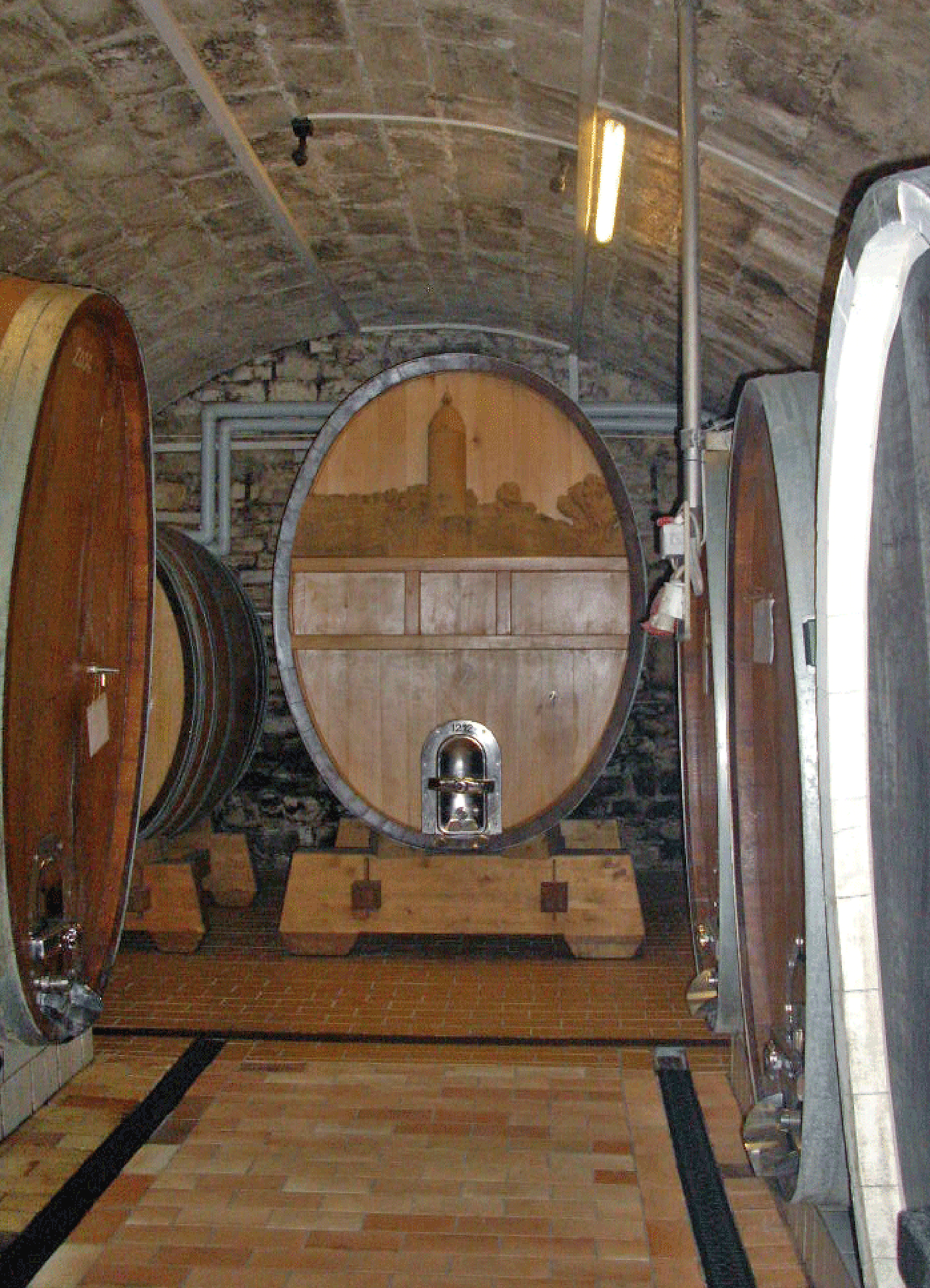 Historischer Fasskeller der Winzergenossenschaft in Freiburg