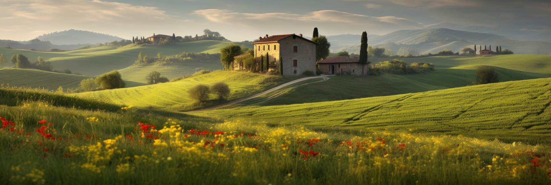 Piktoreske-Landschaft-in-der-Toskana